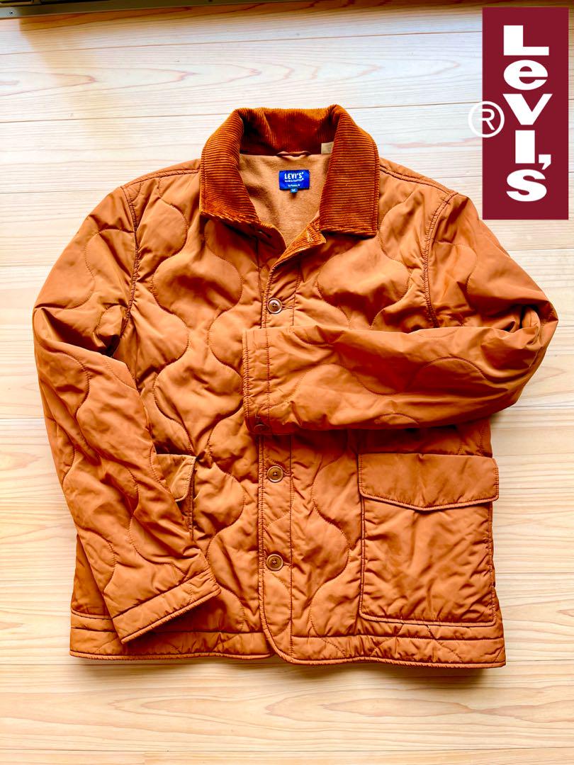 【期間限定値下】 LEVI’S キルティングジャケット オレンジブラウン M