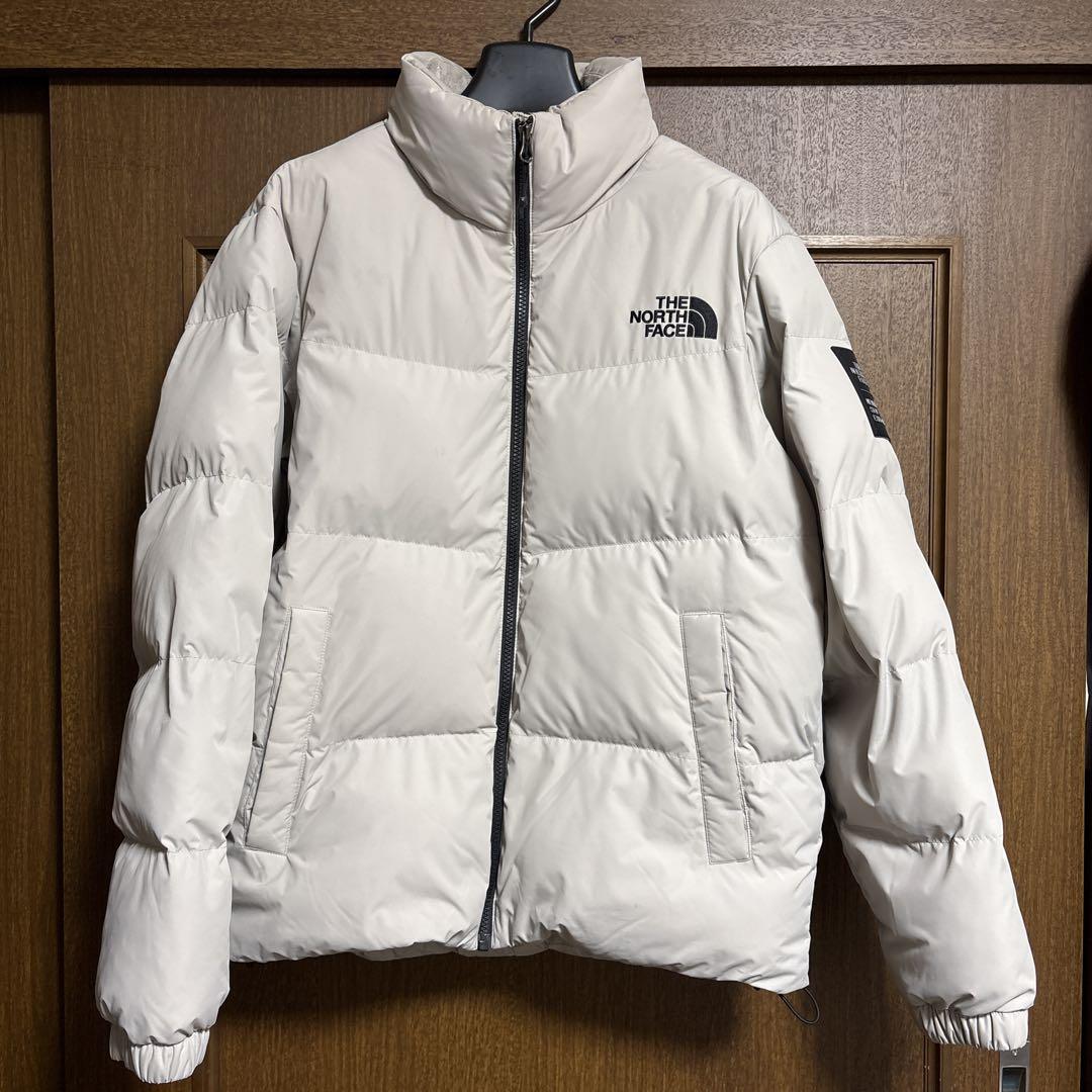 THE NORTH FACE ダウンジャケット グレー 00s THE NORTH FACE Nuptse Jacket 灰黒 L ノースフェイス