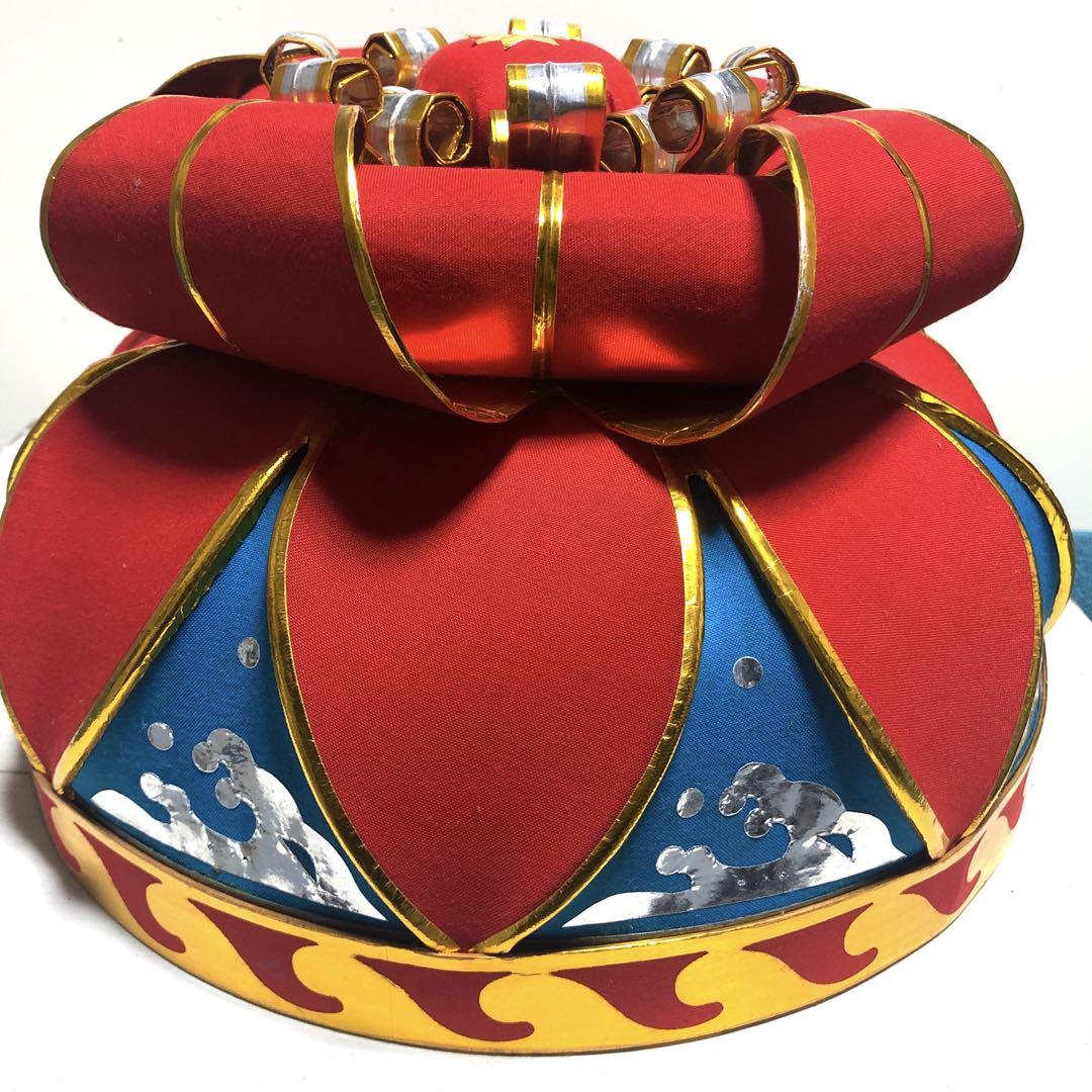 沖縄 琉球舞踊 花笠 被り物 (美品)-