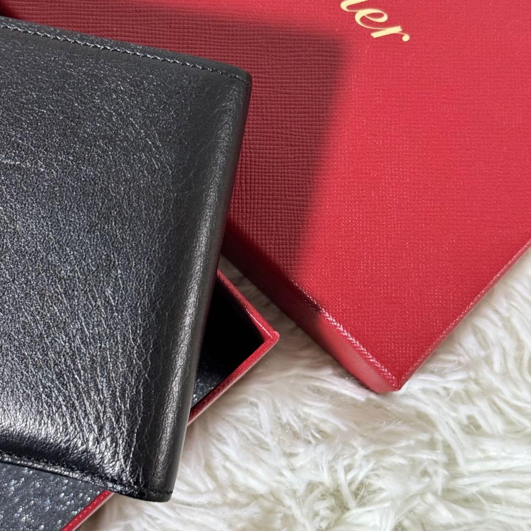 未使用✨Cartier カルティエ　L3001369 マストライン　折財布　黒