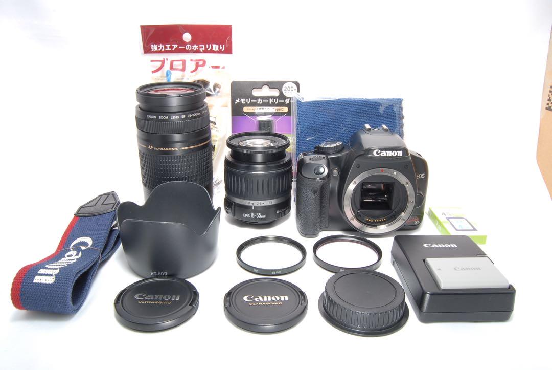 初心者にもおすすめ　Canon Kiss X2 ダブルレンズ　届いてすぐ使える
