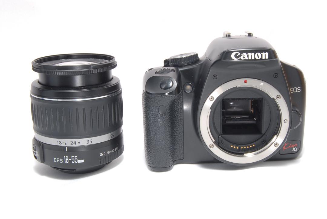 初心者にもおすすめ　Canon Kiss X2 ダブルレンズ　届いてすぐ使える