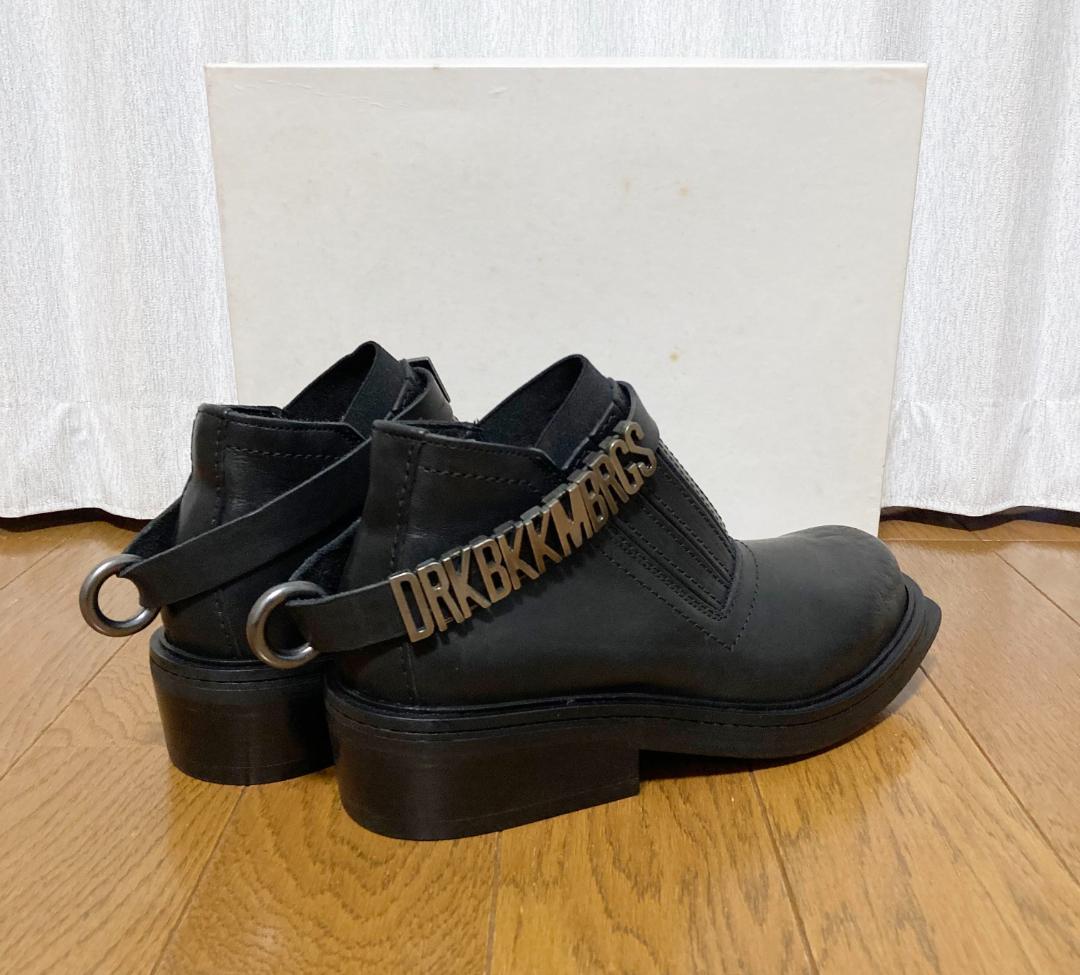DIRK BIKKEMBERGS 98AW メタルロゴ レザーヒールブーツ 42