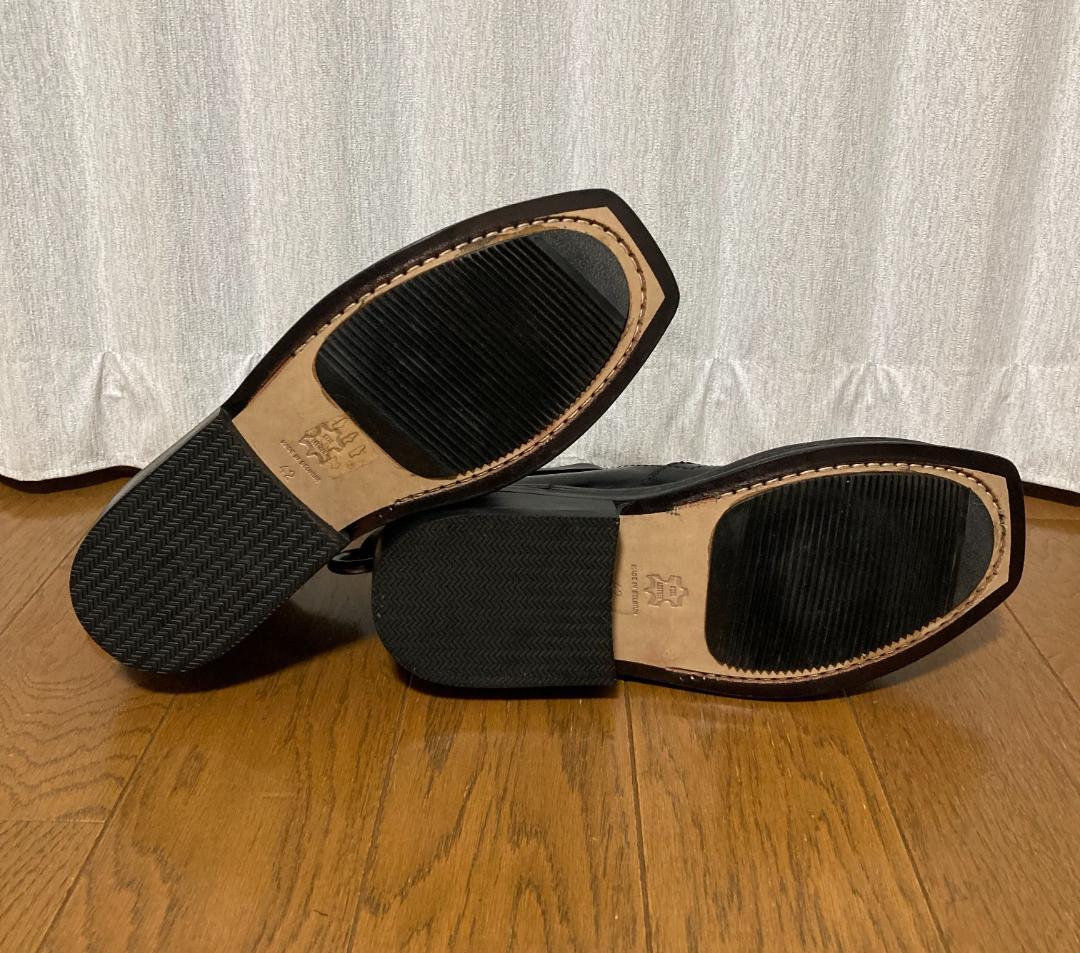 DIRK BIKKEMBERGS 98AW メタルロゴ レザーヒールブーツ 42