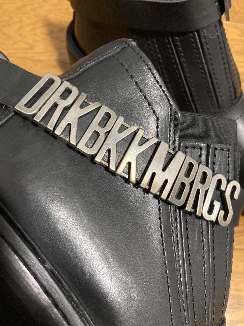 DIRK BIKKEMBERGS 98AW メタルロゴ レザーヒールブーツ 42