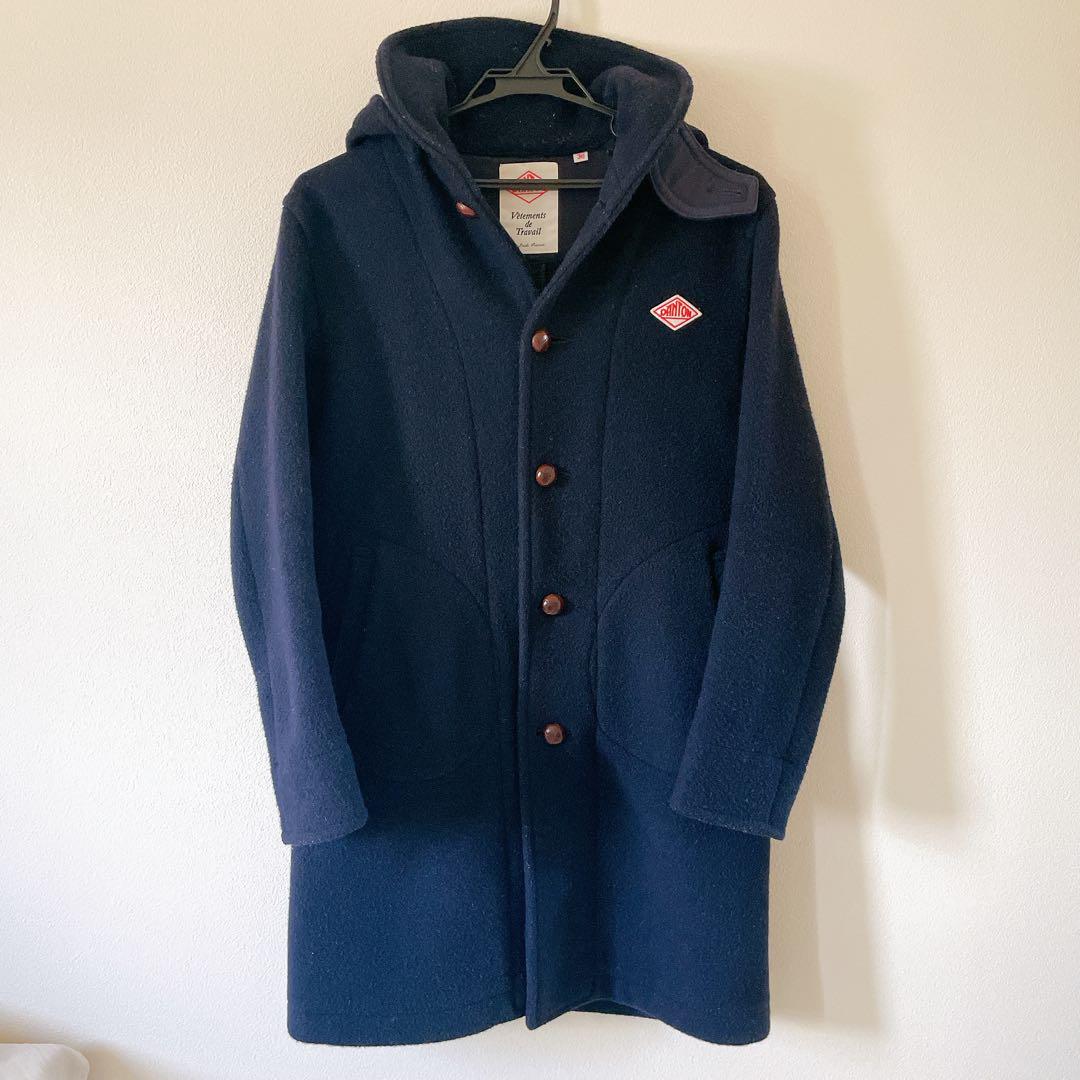DAINTON ネイビー ウールモッサコート ロングコート DANTON/ダントン】ウールモッサ―ロングコート #JD－8074 WOM