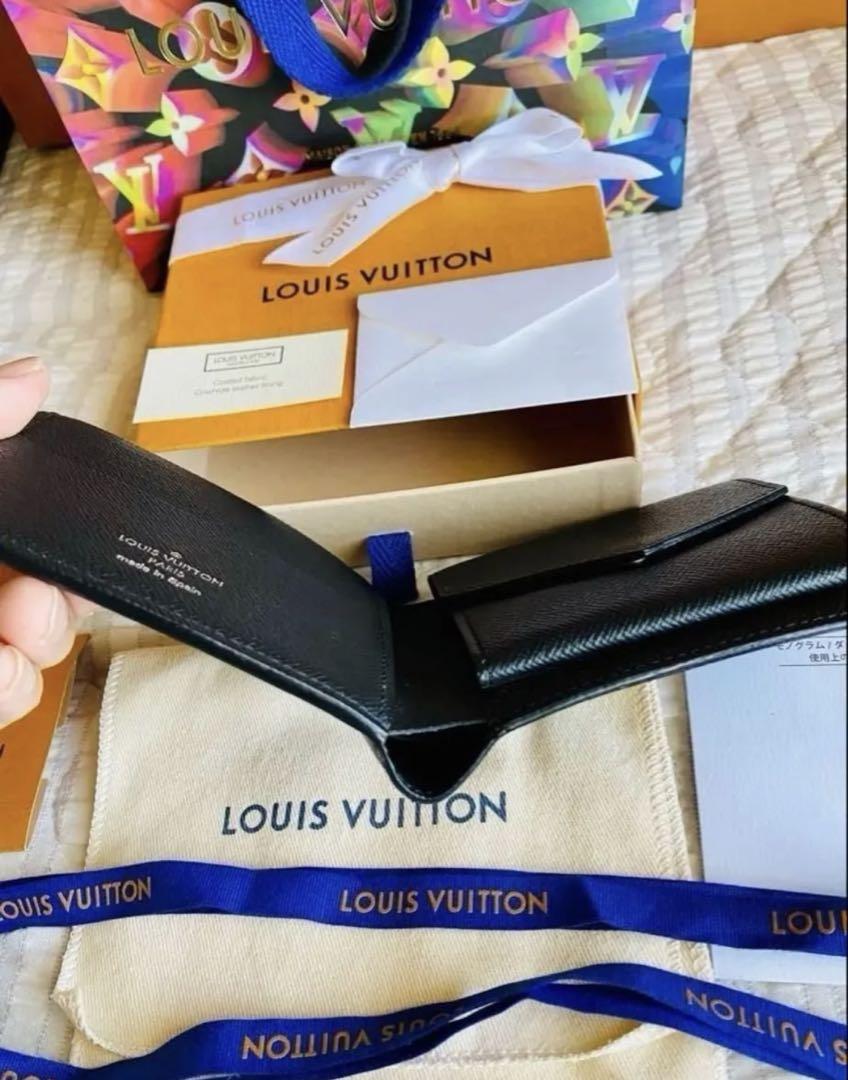 極美品 LV モノグラム エクリプス ポルトフォイユ マルコNM 二つ折り財布