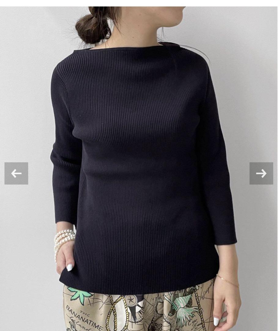 2024年最新入荷 L'Appartement SLIT RIB KNIT PULLOVER - メルカリ カットソー(長袖/七分)