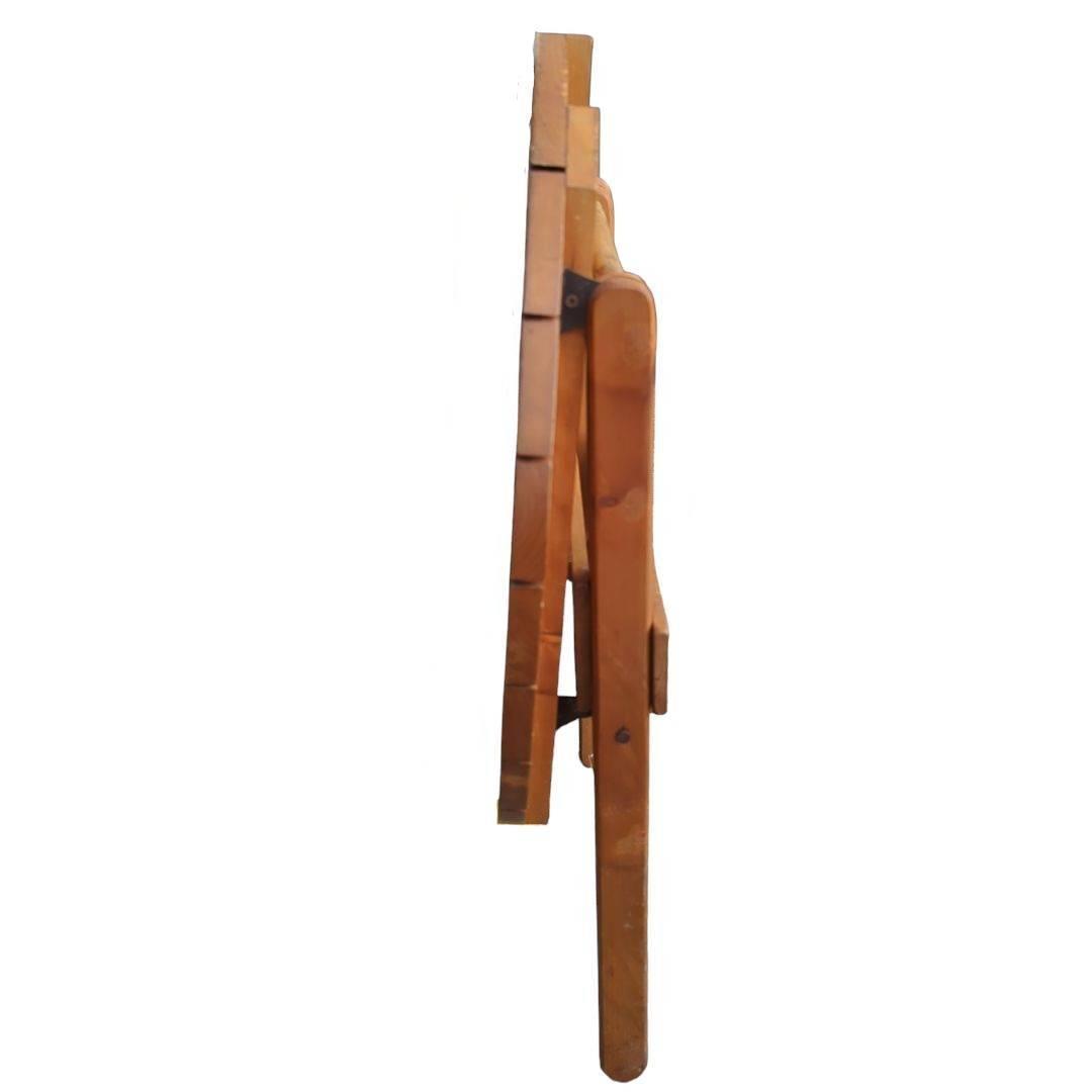 ウッドテーブル＆チェアセット 折りたたみやや傷や汚れあり