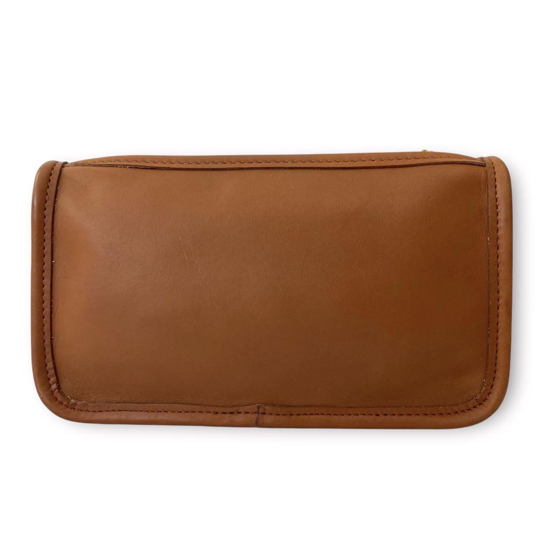美品 オールドコーチ OLDCOACH ポーチ CHUNKY CASE ブラウン