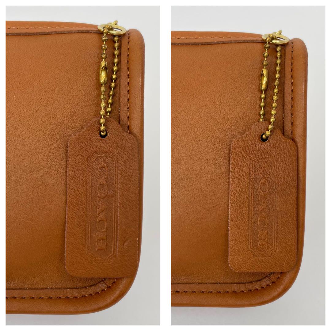美品 オールドコーチ OLDCOACH ポーチ CHUNKY CASE ブラウン