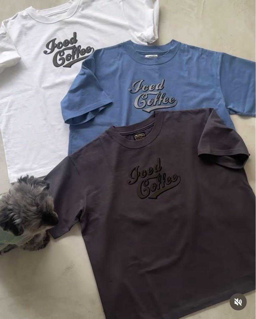 Cloth＆Cross ハグ Iced Coffe Tシャツ ブルー石田ゆり子 - メルカリ