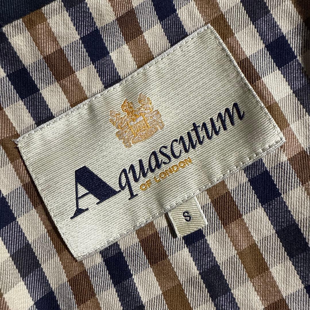 Aquascutum 裏地スキュータム チェック ジャケット