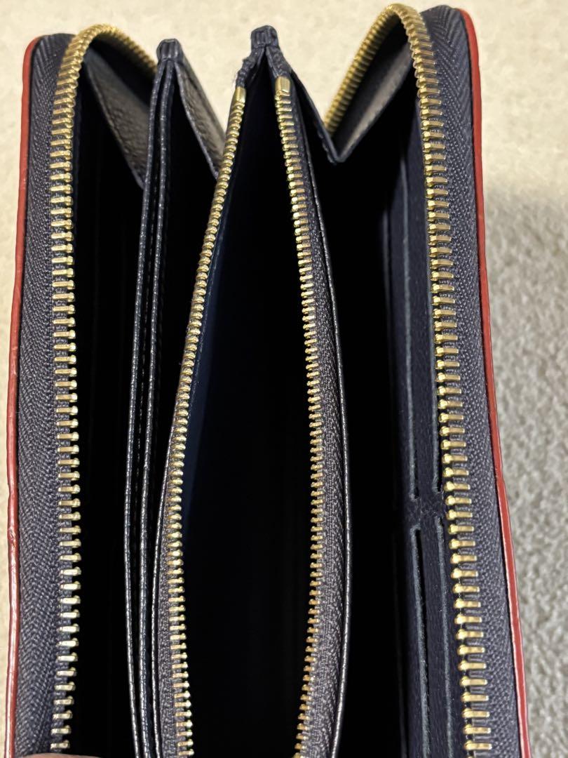 Louis Vuitton 長財布 マリーヌルージュ バイカラー ネイビー