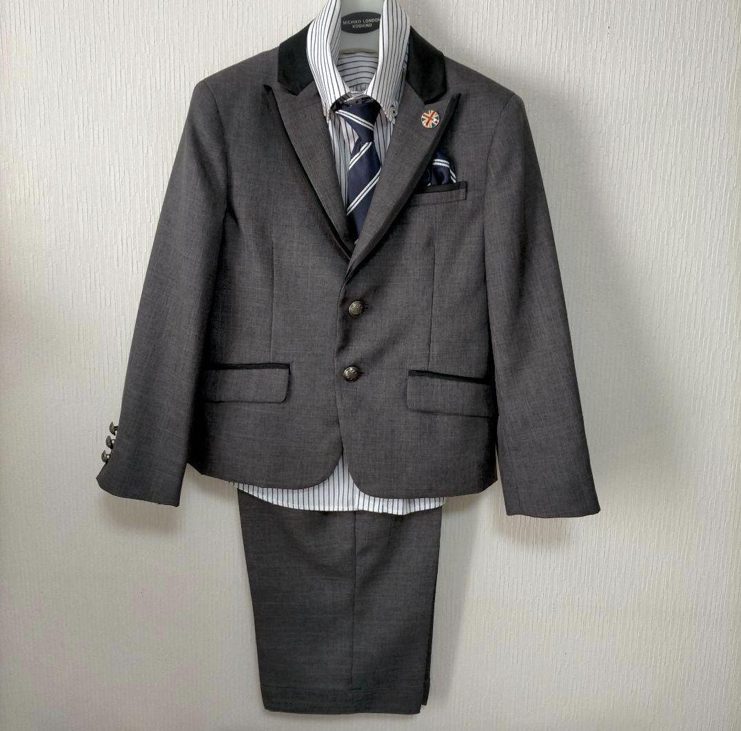 定番の中古商品 卒入学式♡極美品Navy フォーマルスーツ120cm Check フォーマル・ドレス・スーツ