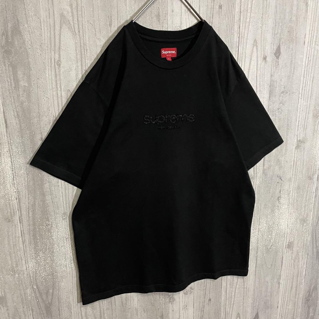 【入手困難モデル】シュプリーム　センタービーズロゴ　Tシャツ　L