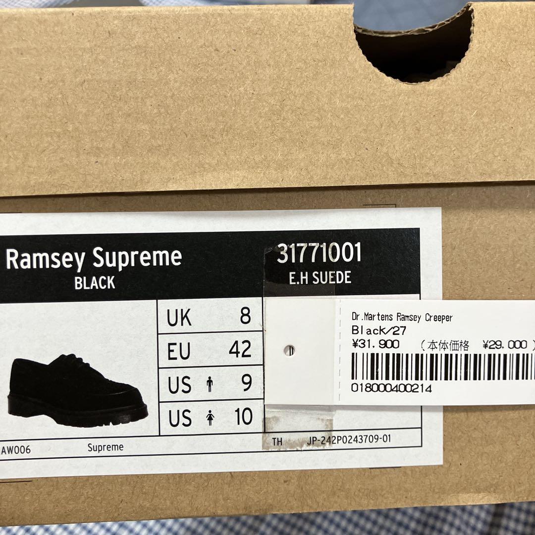 靴 Supreme Dr.Martens Ramsey Creeper Black