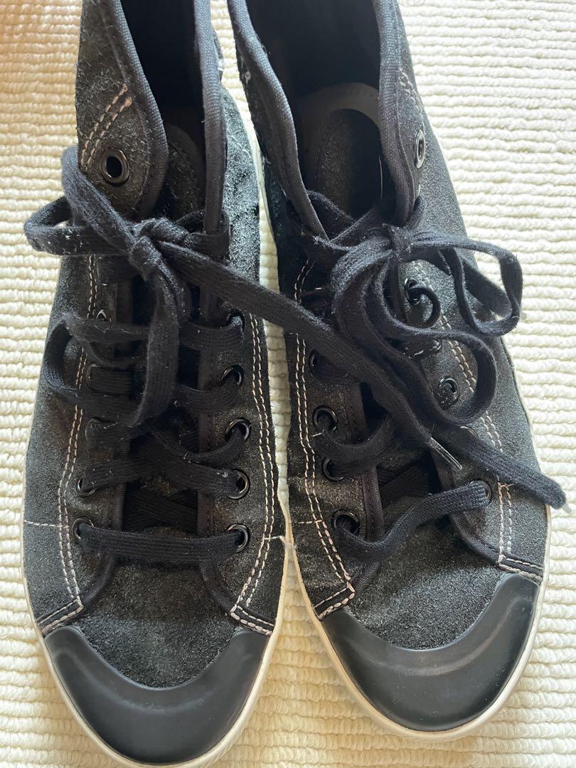 adidas オリジナルス　ニッツァハイカットスニーカーKj着用