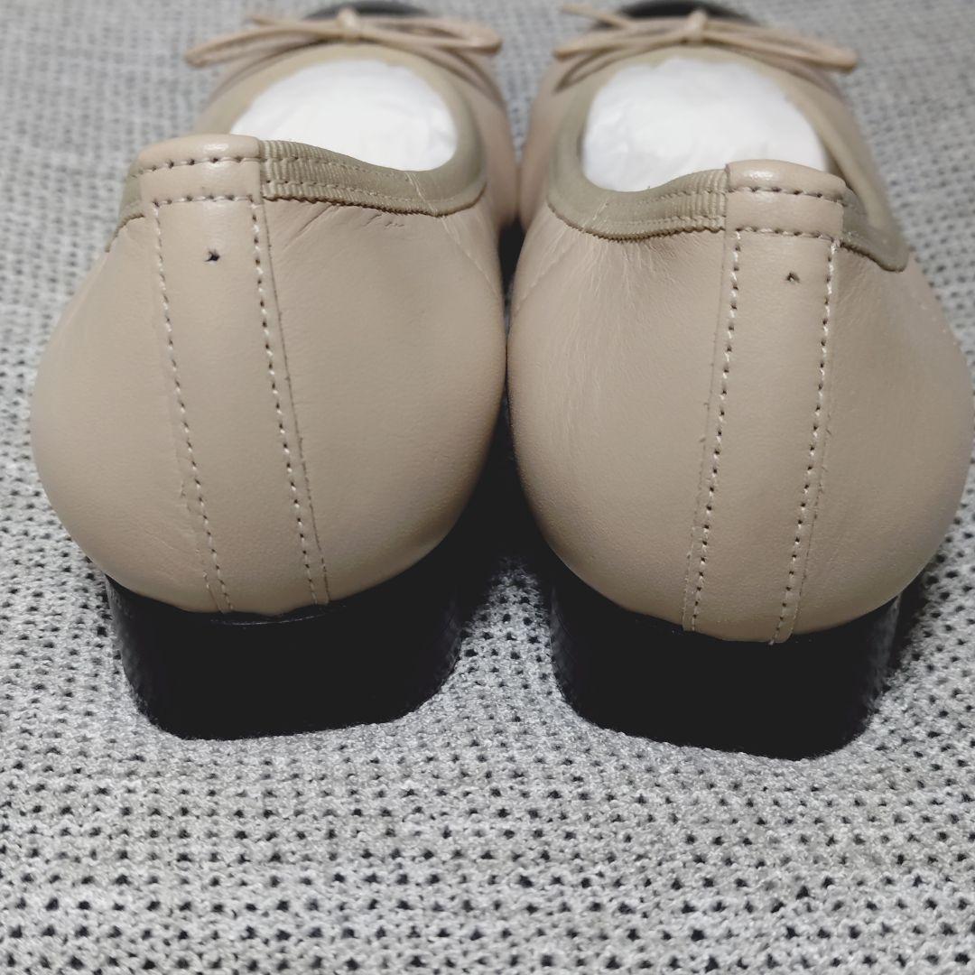 MIHAMA　23cm　新品未使用　ガラスレザー　ベージュ　カッターシューズ