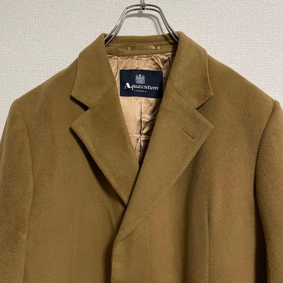 最高級】イングランド製 アクアスキュータム チェスターコート38 L