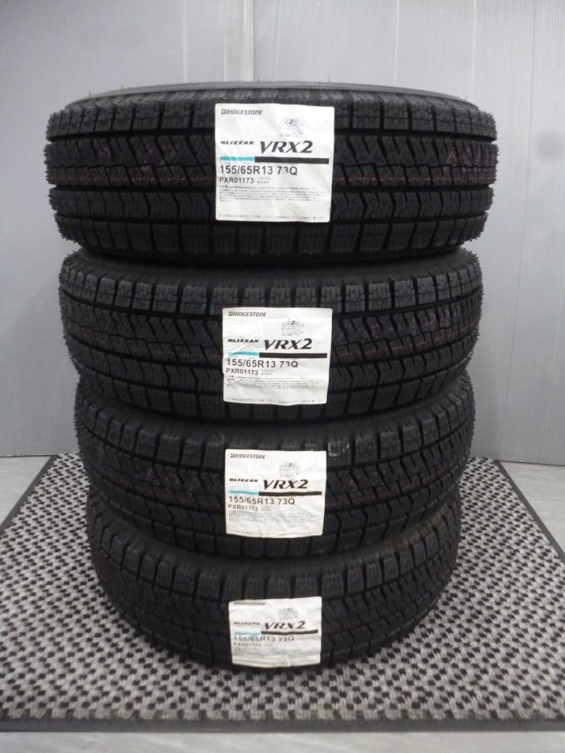 全国送料込☆ブリヂストンVRX2☆155/65R13☆4本☆ワゴンR・ラパン
