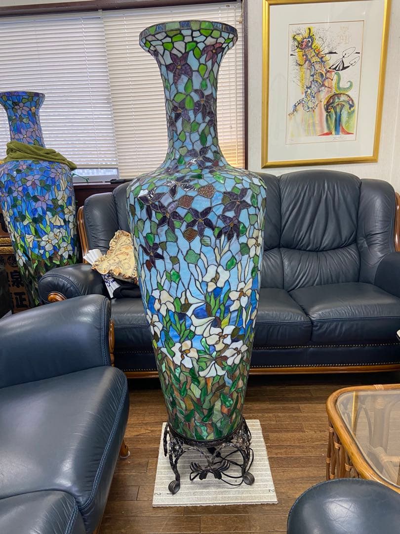 ステンドグラスランプ特大引き取り限定