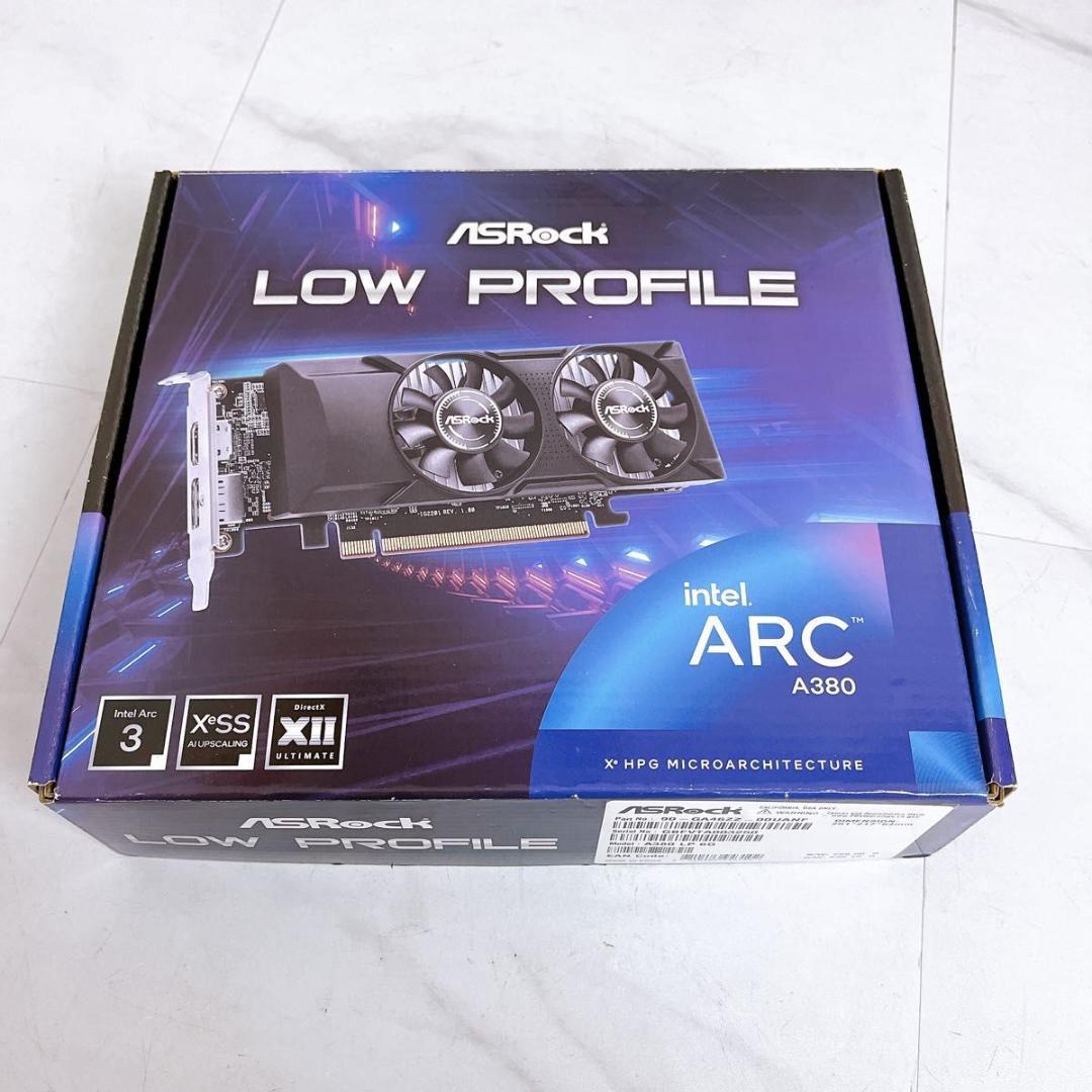【開封済み、新品】ASRock Intel ARC A380 ロープロファイル