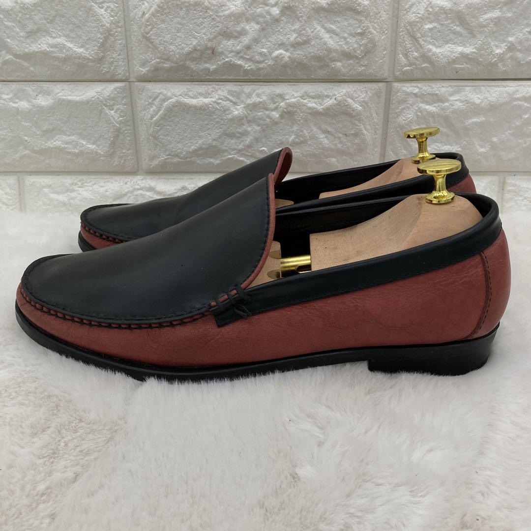 ❤美品❤R.J.B フラットヘッド コブラヴァンプローファー 7.5 ブラック