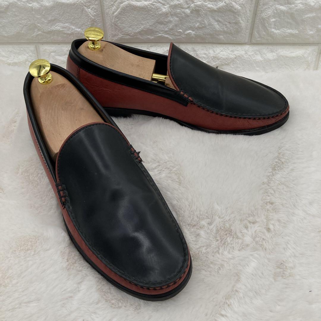 ❤美品❤R.J.B フラットヘッド コブラヴァンプローファー 7.5 ブラック