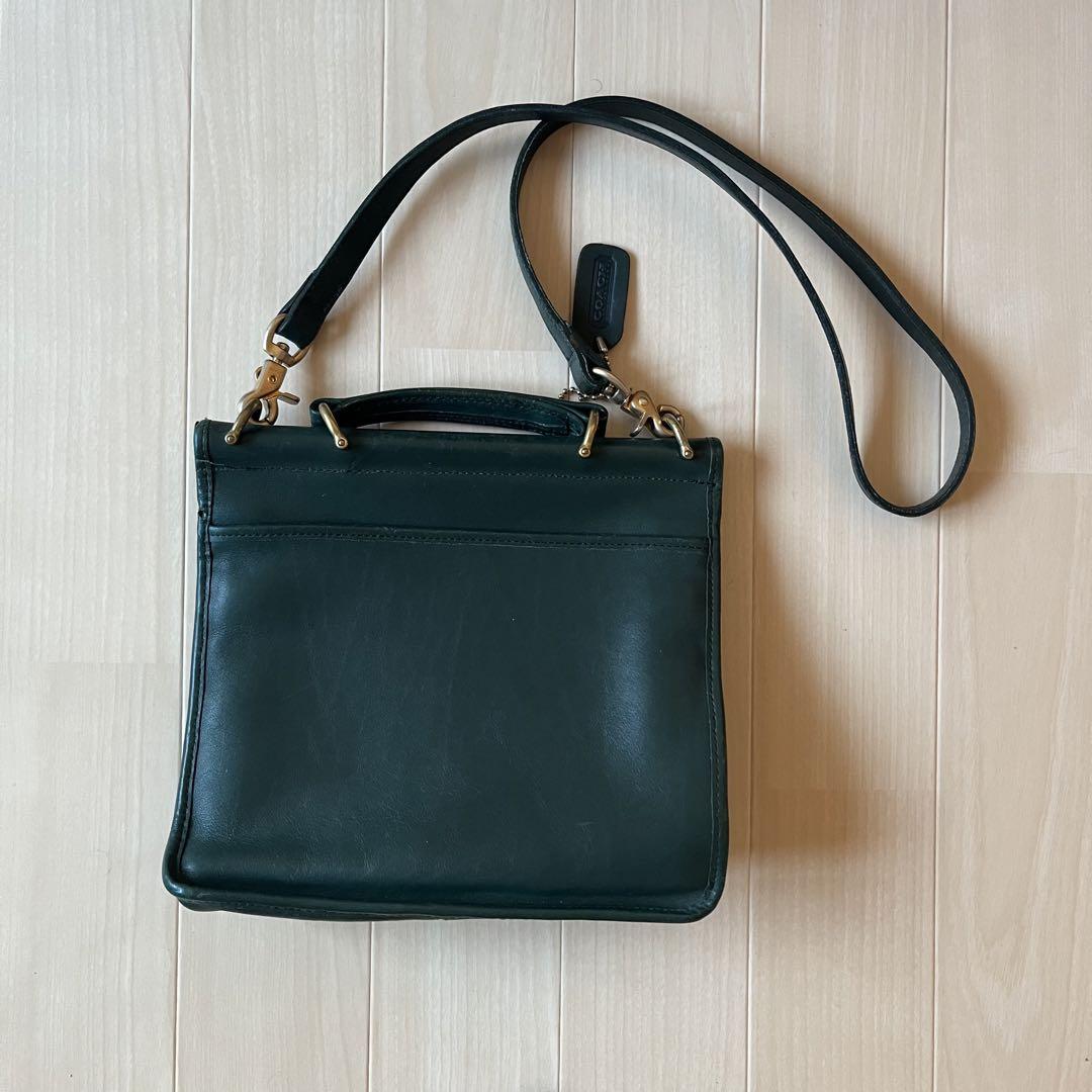 OLD COACH ショルダーバッグ レザーバッグ グラブタンレザー