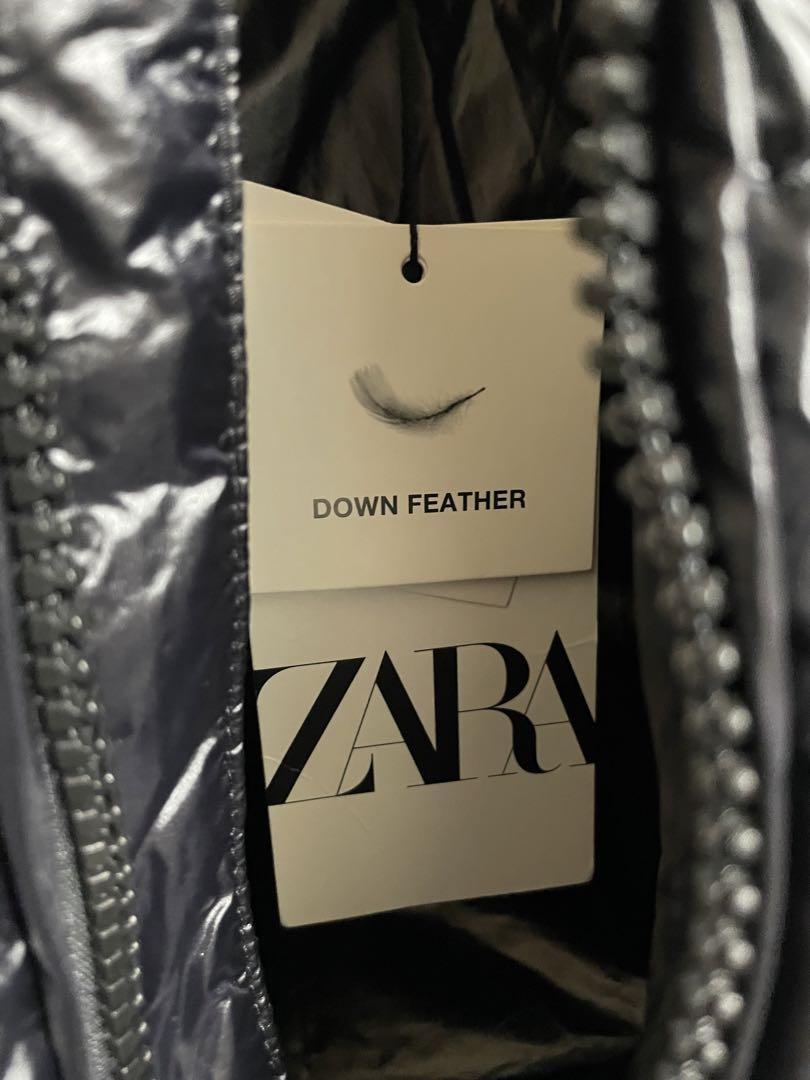 ZARA 100% ダウン キルティングジャケット パフジャケット