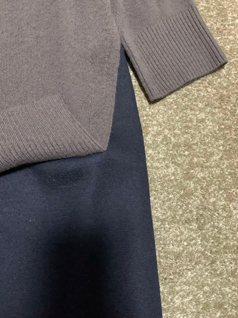 ファビアナフィリッピ 異素材 ドッキング ワンピース シルク