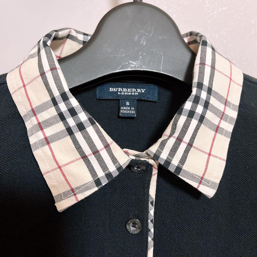 BURBERRY　バーバリー　ポロシャツ　ノバチェック　半袖　S