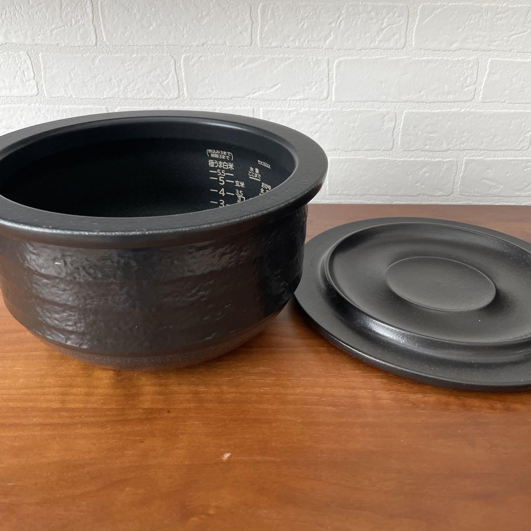 タイガー炊飯器 土鍋圧力IH THE炊きたて 5.5 JPX-102X内釜と蓋