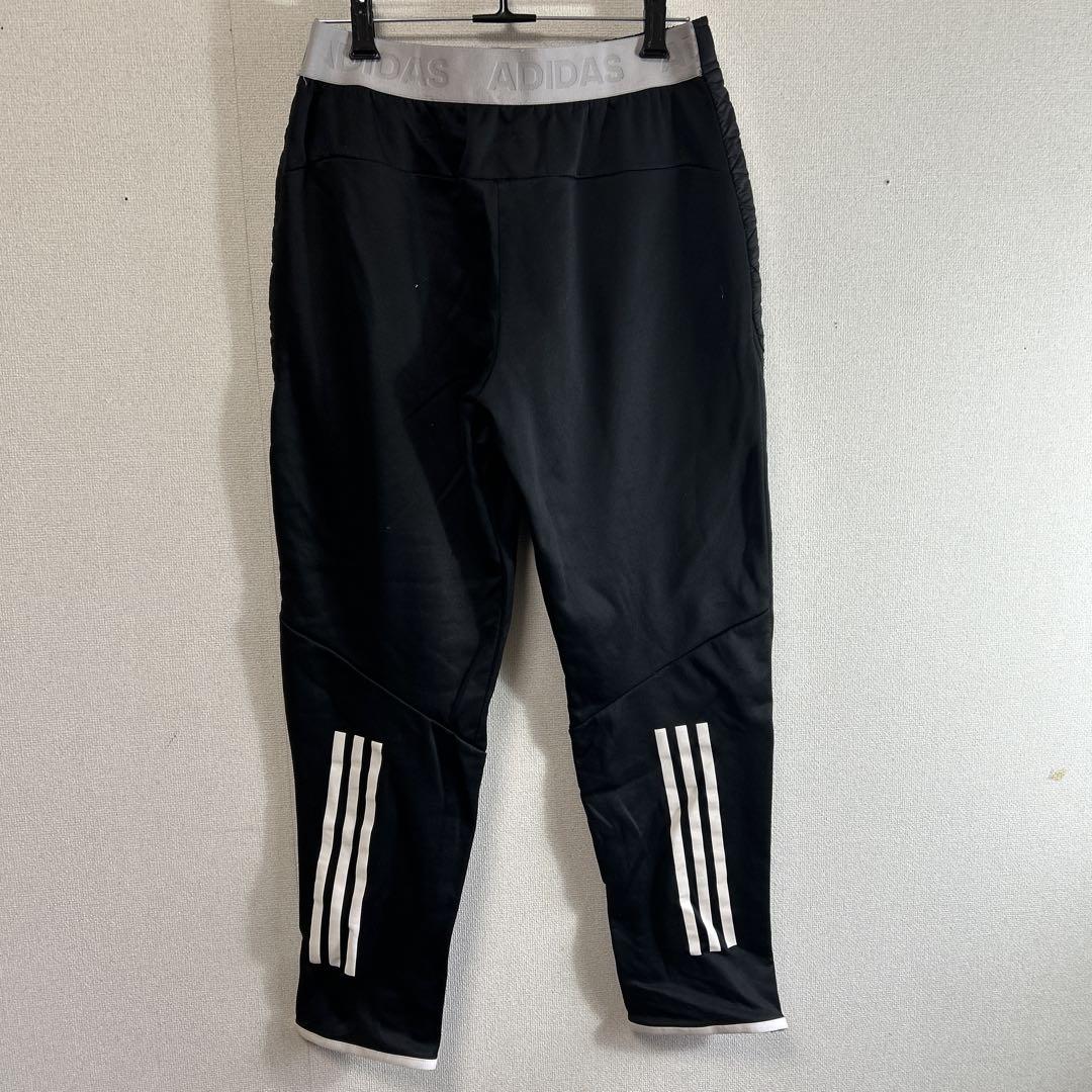 798 adidas ブラック キルティングパンツ