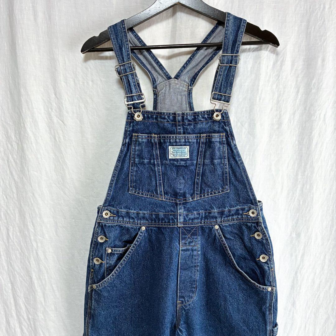 90s Levi's リーバイス 濃紺 デニム オーバーオール W31