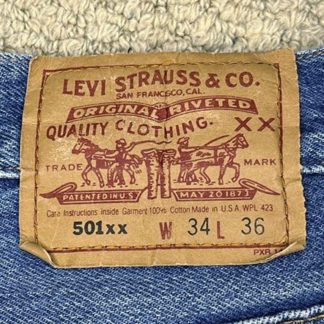【90s USA Levi's 501xx W34 93米国最終モデル】美品