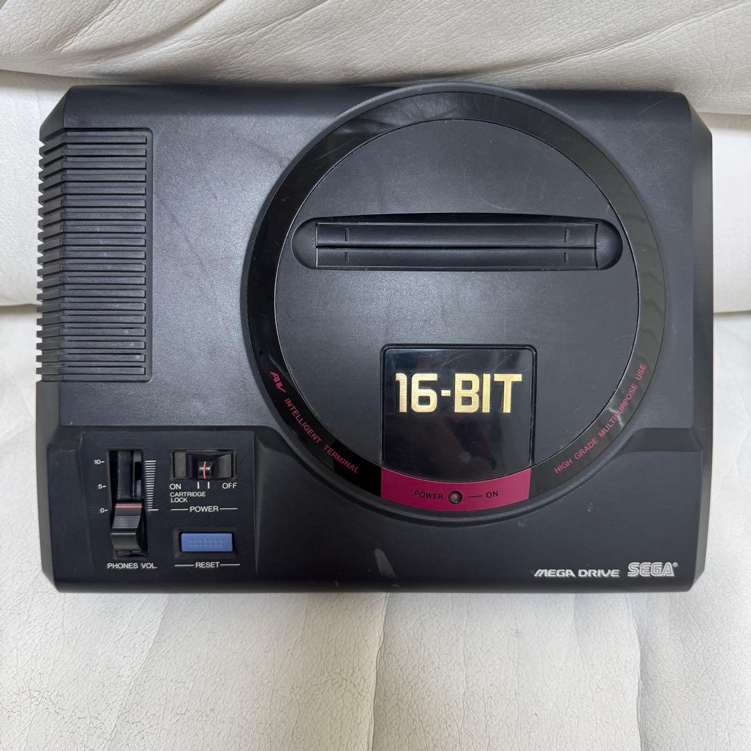 メガドライブ本体＋ソニック2＆ゴールデンアックス付 動作