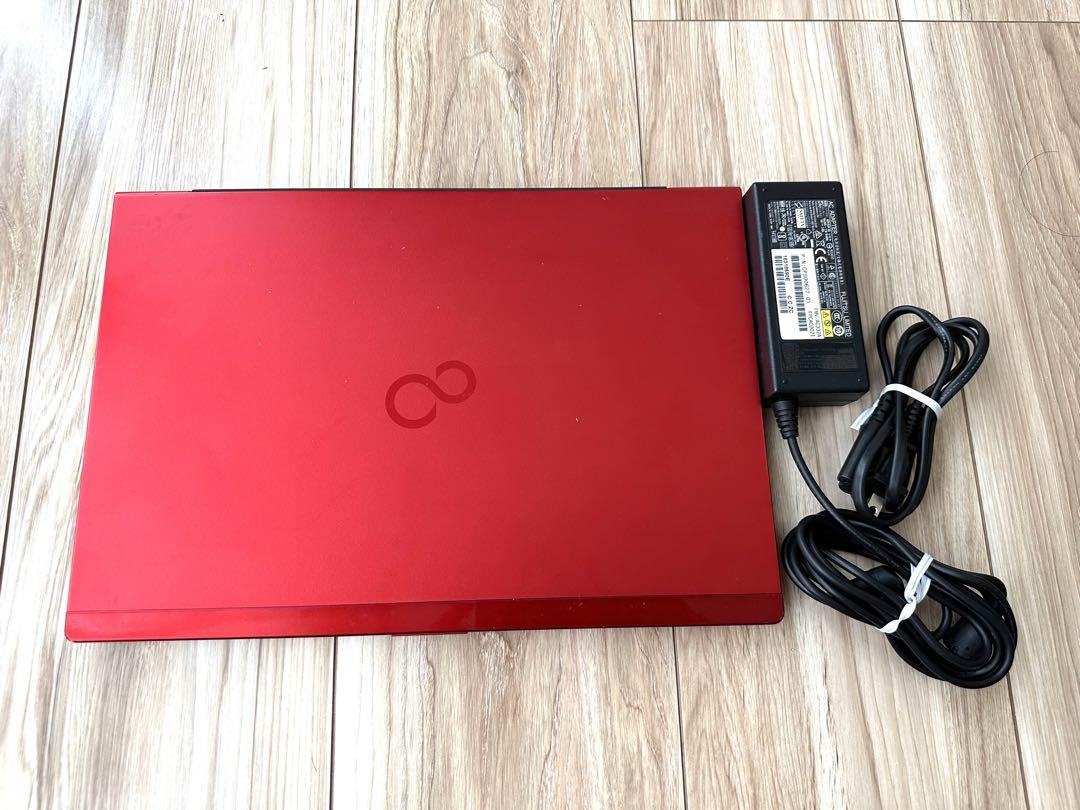 【軽量レッド☆タッチパネル搭載】 LIFEBOOK U938/S 超軽量 赤 Office2021付！超軽量 約799g 薄型赤LIFEBOOK U938/S Windows