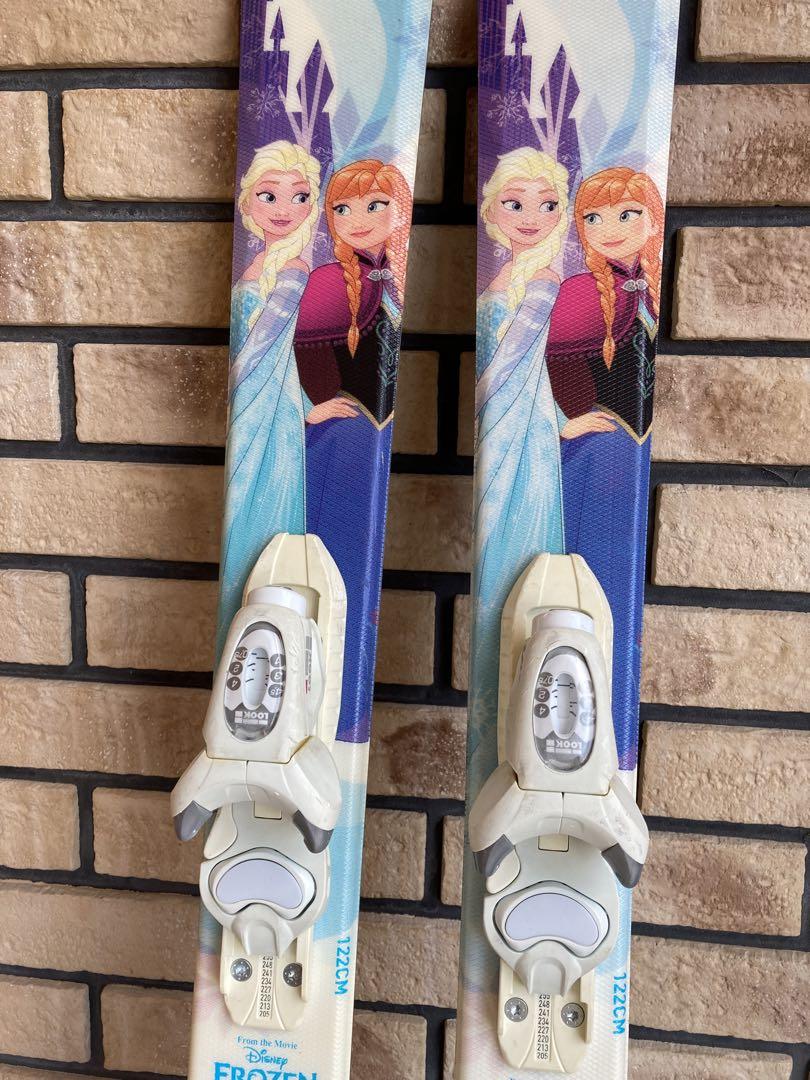 Rossignol アナ雪スキー4点セット板122cmブーツ21.5cm