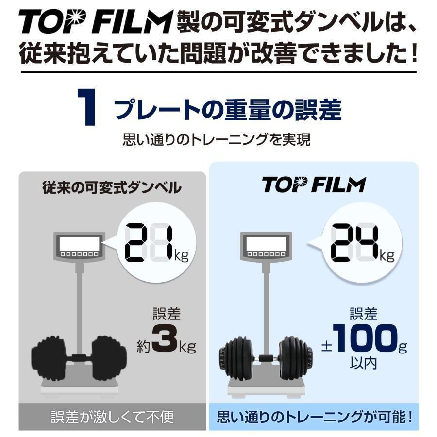 B2598ダンベル 可変式 40kg 1個 アジャスタブルダンベル グレー
