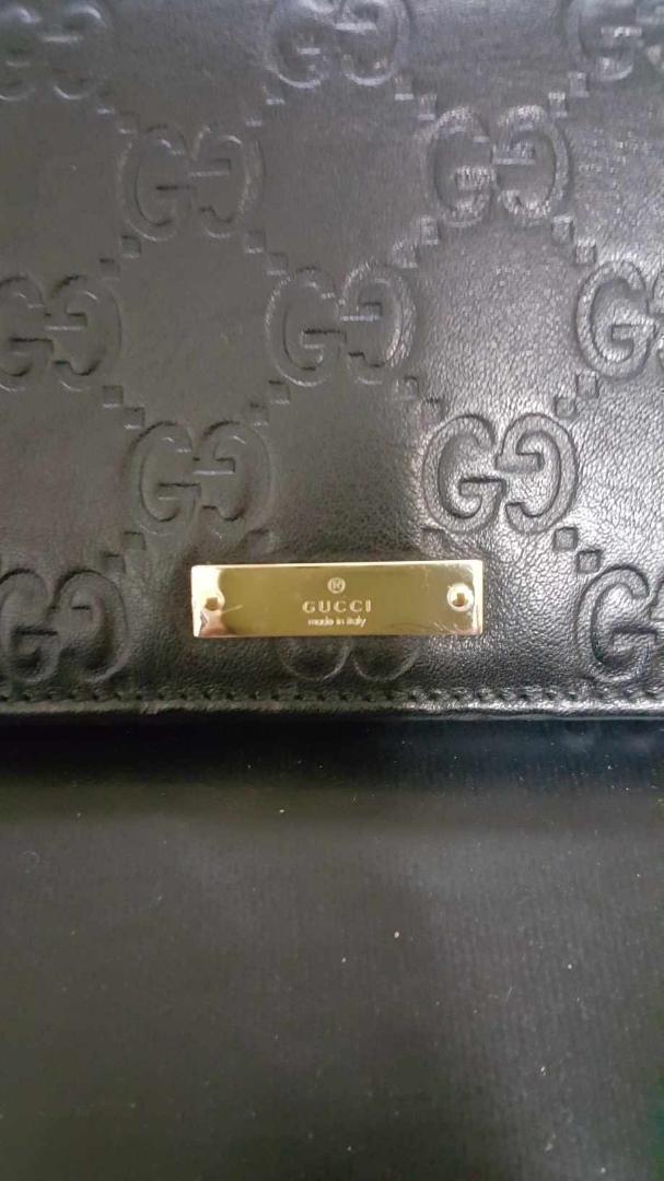 グッチ2つ折り財布|長財布ブラック
