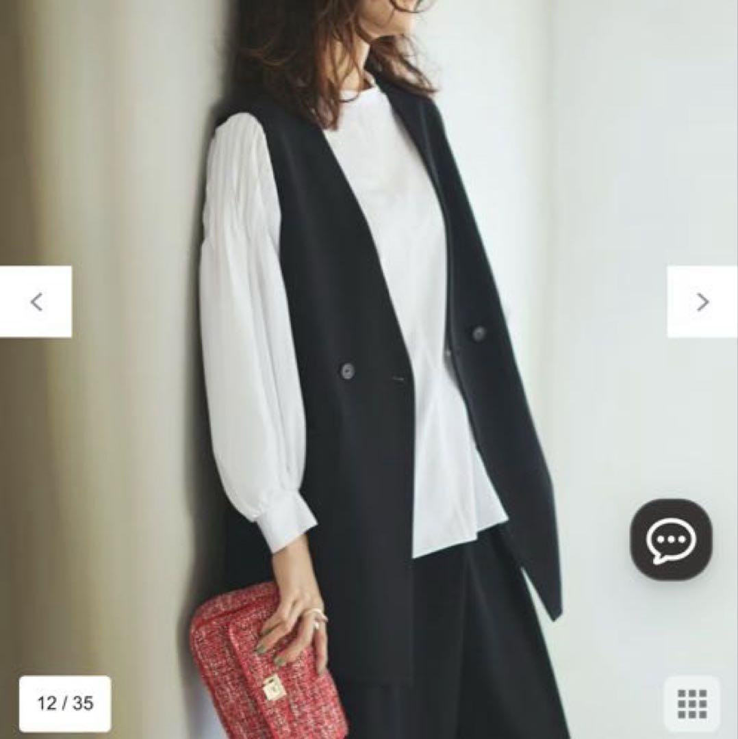 unfilo BEAUTY MOVE ミドルジレ 黒M 新品