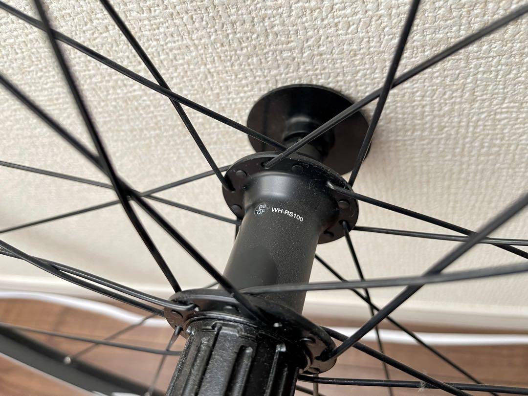 Shimano 完組ホイール ブラック/シルバー