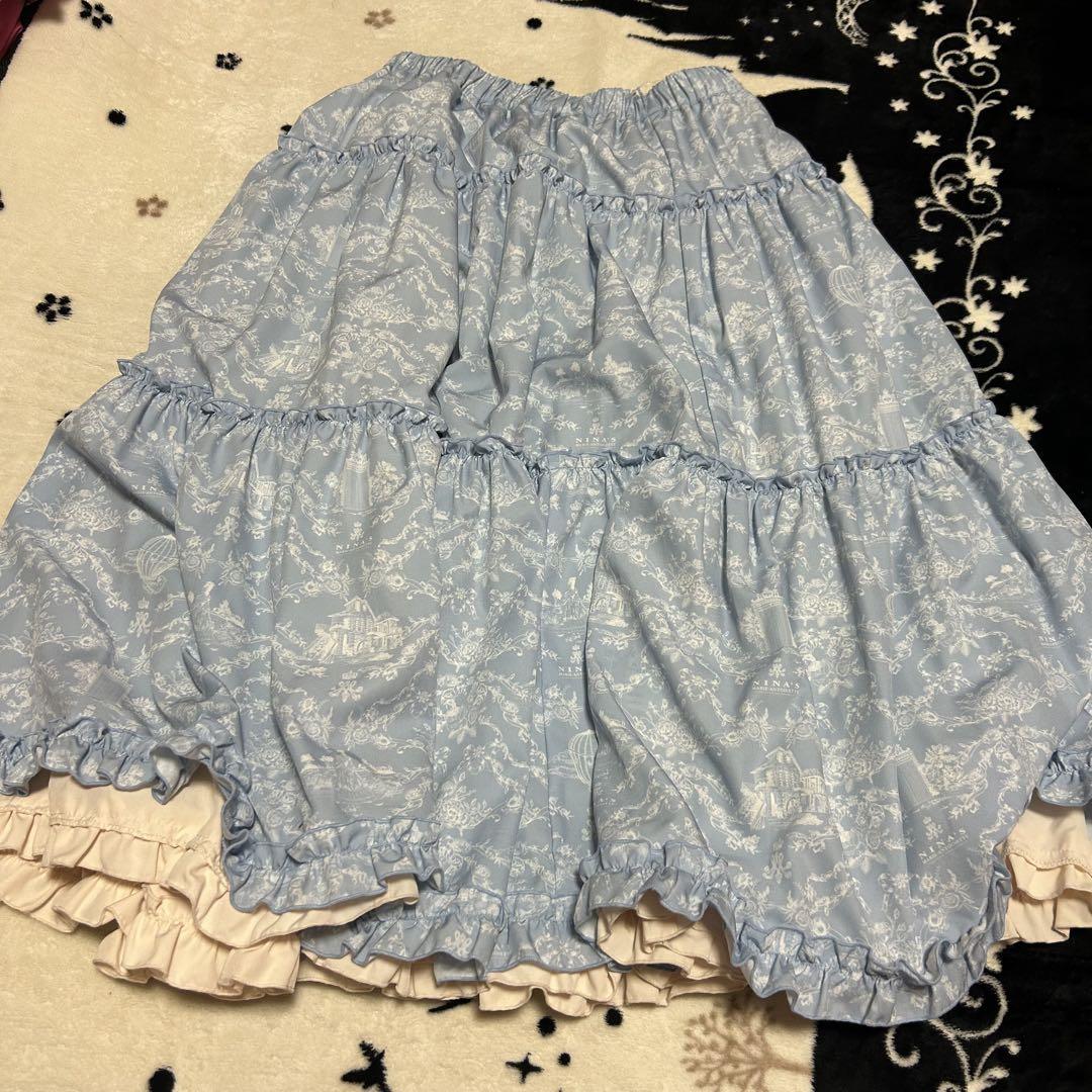 しまむら×青木美沙子ちゃん×ニナスコラボ　リバーシブルスカート　4L 匿名配送 新品】しまむら×青木美沙子ニナスコラボ＊リバーシブルスカート