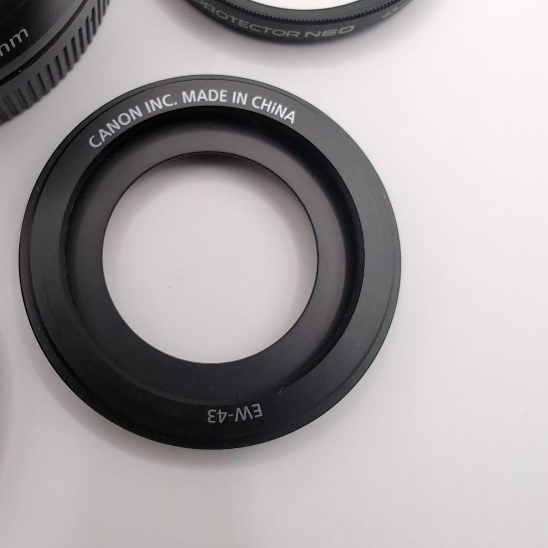 美品 canon EF-M 22mm F2 STM EW-43付き