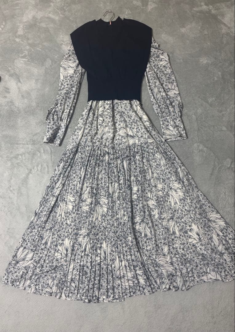 SNIDEL ニットベストレイヤードワンピース