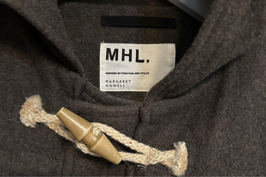 MHL マーガレットハウエル メルトンウール ダッフルコート チャコールグレー