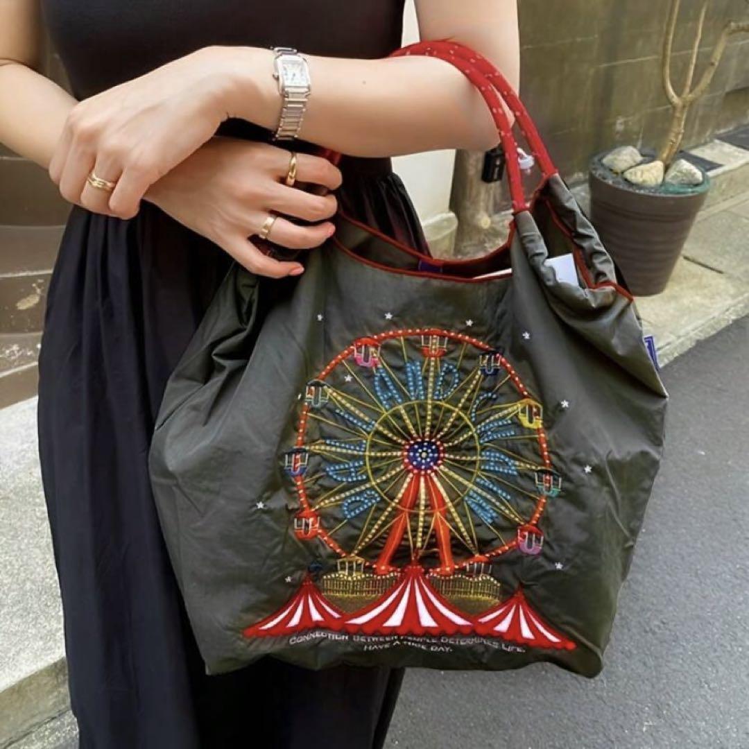 正規品 BALL＆CHAIN ボールアンドチェーン バッグ エコバッグ 2way Mサイズ FERRIS WHEEL 観覧車 遊園地 BALOONS  気球 ヘルメット トラ タイガー