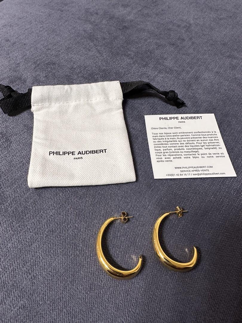PHILIPPE AUDIBERT ゴールドフープピアス